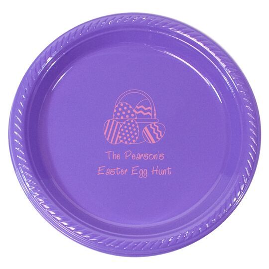 Easter Basket Plastic Plates